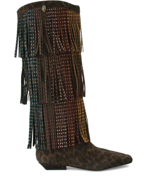 Kurt Geiger London Western Fringe boots Brown 5030035289