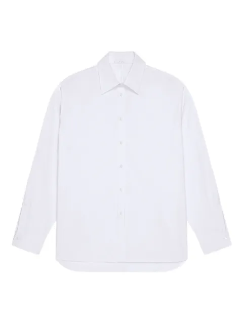 Givenchy Couture Seam Cocoon long-sleeve cotton shirt White BM61581642100