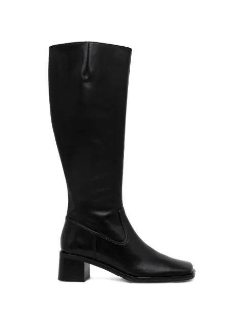 BILLI BI square-toe heeled boots Black A9259