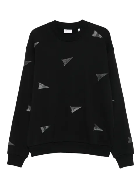 Les Deux flag-print sweatshirt Black 1000548