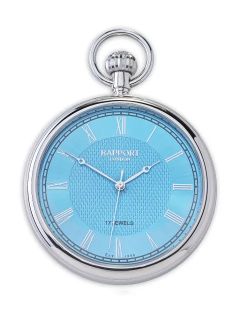 Rapport mechanical open-face pocket watch Silver PW17