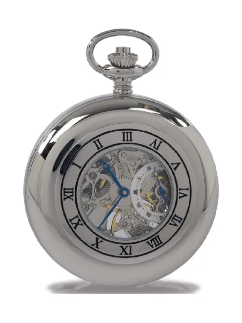 Rapport mechanical skeleton pocket watch Silver PW45