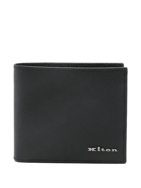Kiton leather wallet Black UPEA015N012690100C