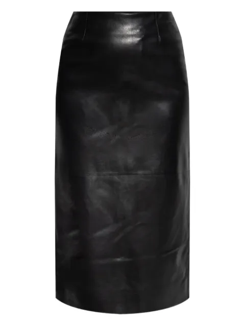 Givenchy leather midi skirt Black BW4105604J001