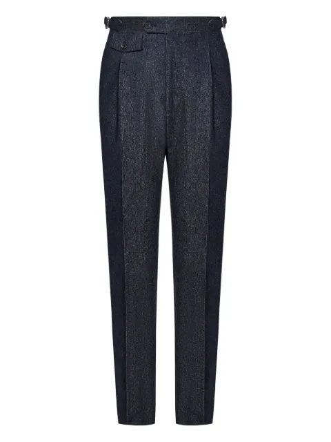 FRANZESE COLLECTION Stefano De Martino virgin-wool trousers Blue FMP445
