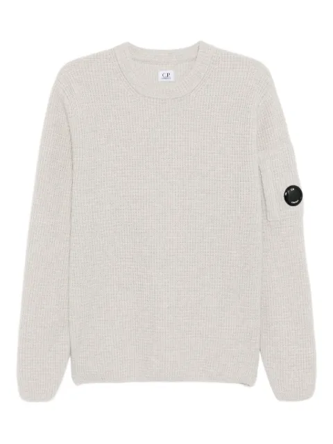 C.P. Company logo-patch jumper Grey 19CMKN129A110149A