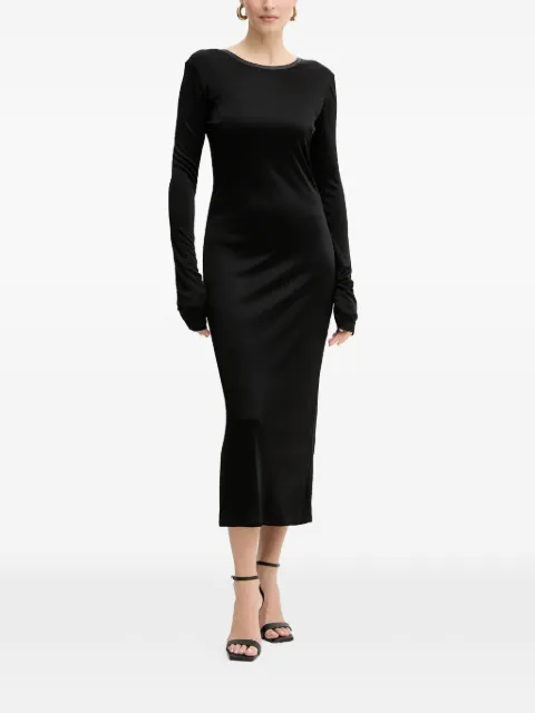 Patrizia Pepe long-sleeve midi dress Black 8A1505J303