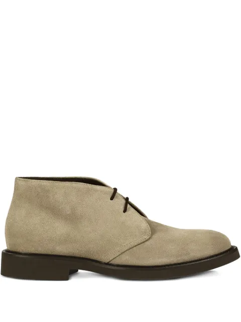 Doucal's suede lace-up ankle boots Neutrals DU1018GENOUF009TC15