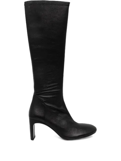 Patrizia Pepe 75mm zip-fastening round-toe boots Black 8Y0143L121K103