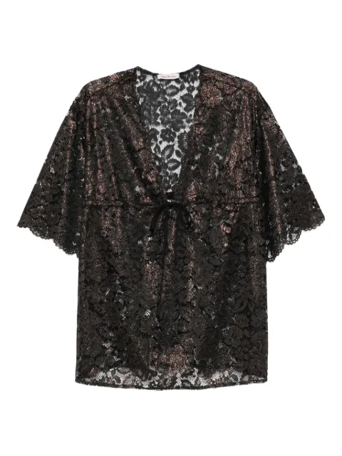 Agent Provocateur Trixa metallic-lace top AP12708001442