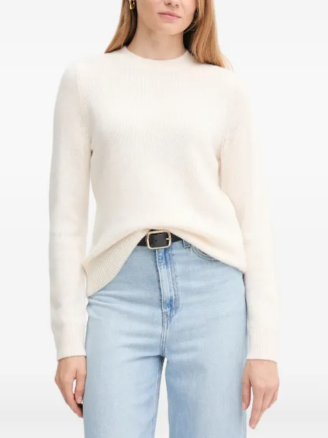 Barbour Woodhouse logo-plaque sweater Neutrals LKN1666