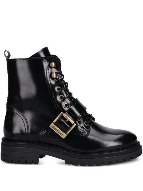 Barbour buckle lace-up boots Black LFO0772BK71