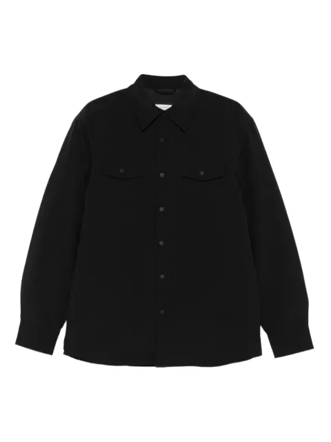 Alley Docks 963 flap-pocket press-stud shirt Black AU26W29JKPA1518