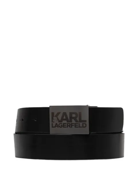 Karl Lagerfeld logo-buckle belt Black 815300554437