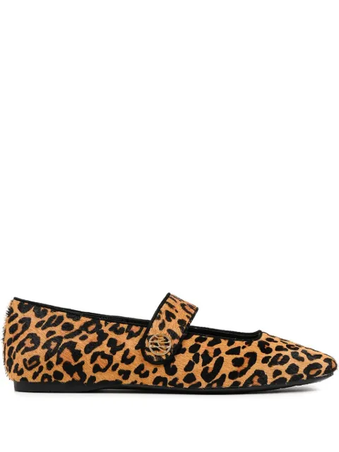 Karl Lagerfeld leopard-print ballet flats Neutrals KL40183A020