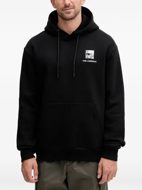 Karl Lagerfeld graphic-print hoodie Black 705116554909