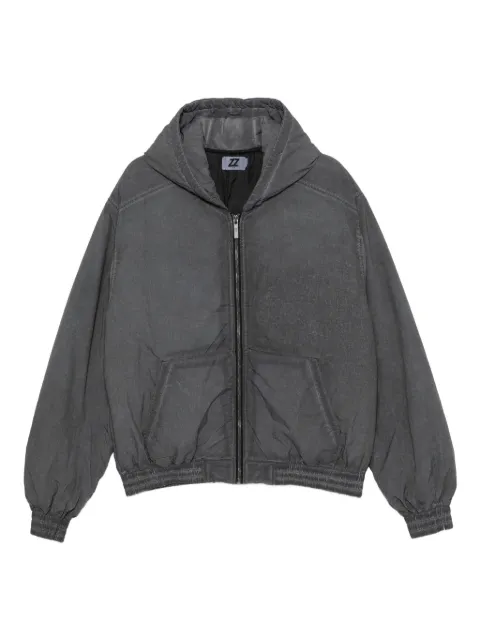 izzue logo-embroidered jacket Grey IZXJKM00116Y