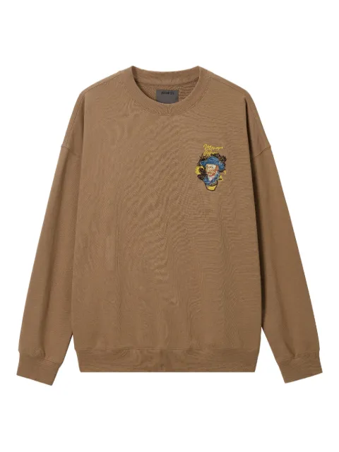 Musium Div. Van Gogh Sunflower sweatshirt Brown MMUSWM00961X