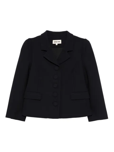 SHUSHU/TONG wool blazer Blue MWDECO02TUT152