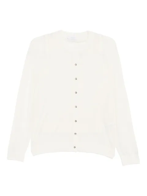 Rabanne merino cardigan Neutrals 25AMPU050ML0321