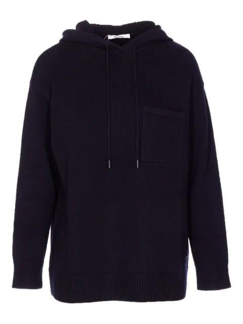 Max Mara hooded patch-pocket sweater Black 2521366132600
