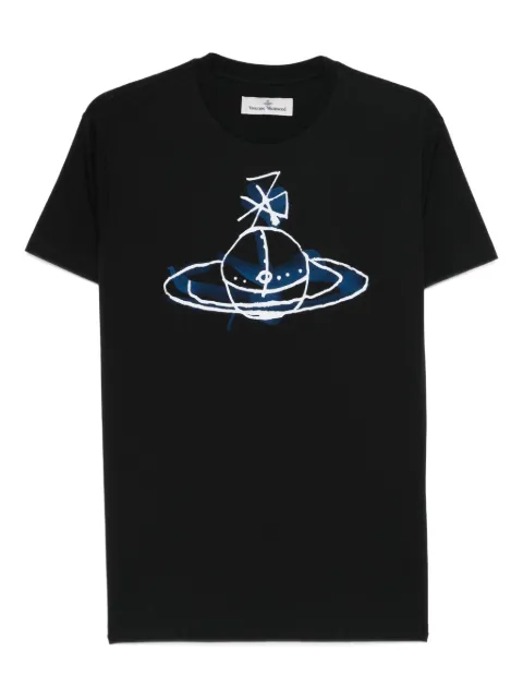 Vivienne Westwood Orb-print T-Shirt Black 3G01003WJ001M
