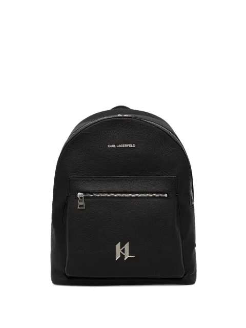 Karl Lagerfeld zip logo backpack Black 815908554451