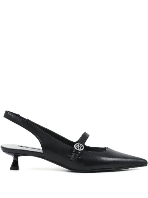 Karl Lagerfeld 30mm PASHA pointed pumps Black KL30117