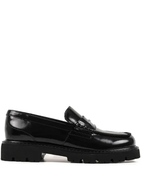 Karl Lagerfeld LOWELL leather loafers Black KL42224