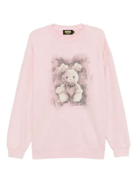 Mini Cream graphic-print sweatshirt Pink 5FM510A