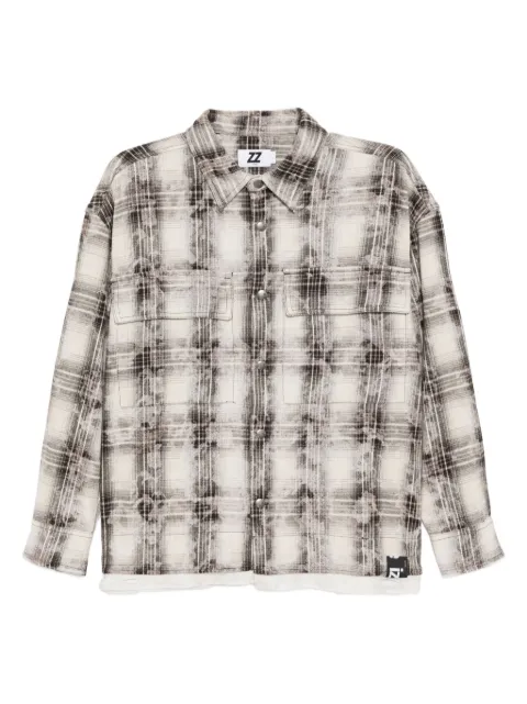 izzue logo-patched shirt Neutrals IZXSTM00120XPIVT