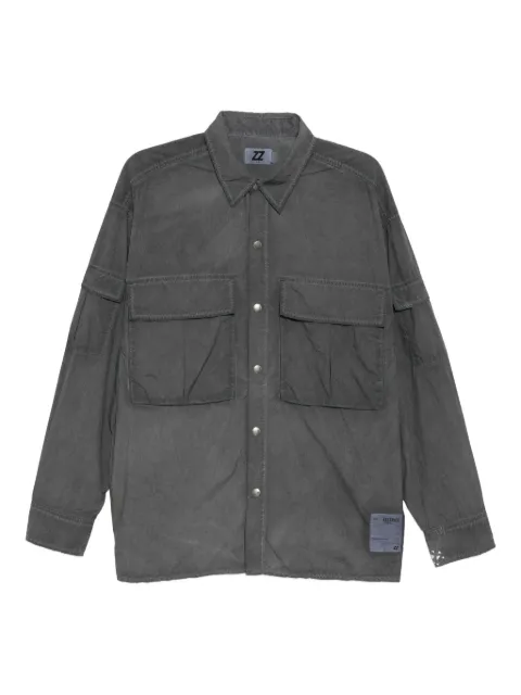 izzue double-pockets long-sleeved shirt Grey IZXSTM00118X