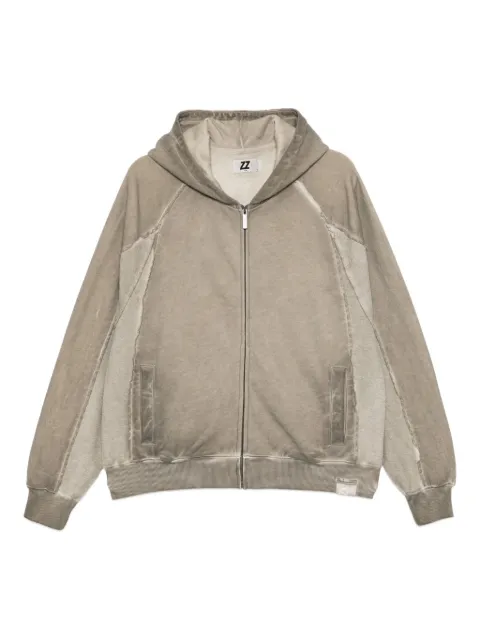 izzue logo-embroidered hoodie Neutrals IZXSWM00203XPBGT