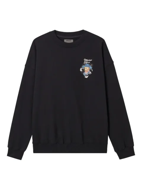 Musium Div. Van Gogh embroidered sweatshirt Black MMUSWM00961X