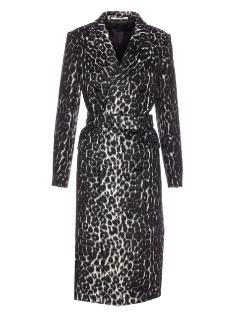 Tagliatore leopard-print coat Black JOLECC290010N1057