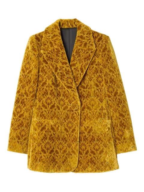 Burberry baroque velvet blazer Yellow 8116836