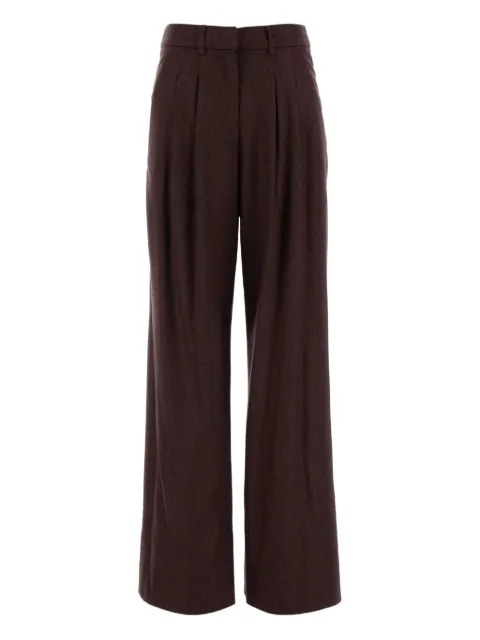 PT Torino pleated front-pockets trousers Red CDVSFKZ00STDTO03
