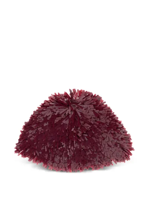 Alanui fringed sequined hat Red LWLA023E25KNI0012525