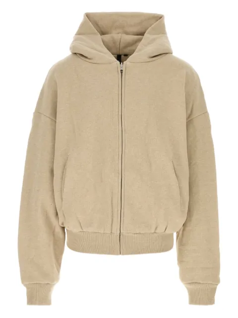 ENTIRE STUDIOS zip-up cotton hoodie Neutrals ES2488TP