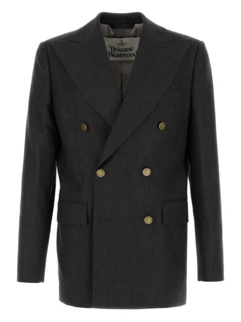 Vivienne Westwood Captain double-breasted blazer Grey 2301002JW0173