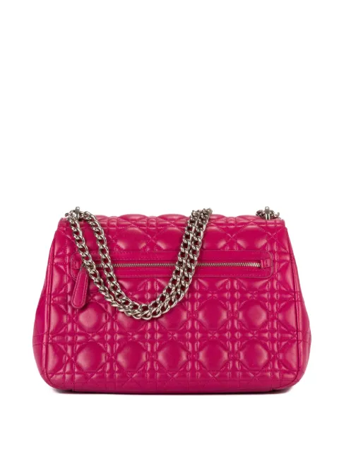 Christian Dior Pre-Owned cannage-leather chain shoulder bag Pink 01BO0144