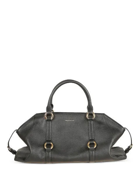 Alexander McQueen Farringdon leather tote bag Black 8456441VDEB