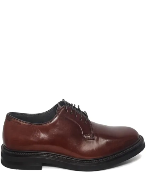 Brunello Cucinelli leather lace-up derby shoes Brown MZUCHOK971C8857