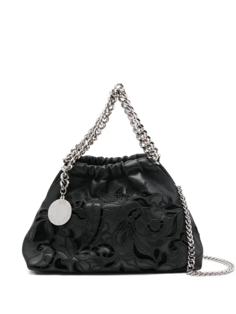 Stella McCartney floral-embellishment tote bag Black 7B0144WP0617
