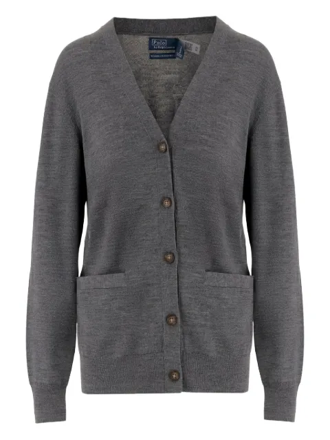 Polo Ralph Lauren button-front patch-pocket cardigan Grey 211972138002