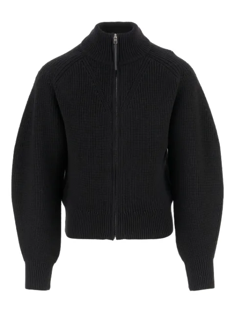 Jacquemus zip-front merino-wool cardigan Black CDM00569AK00275