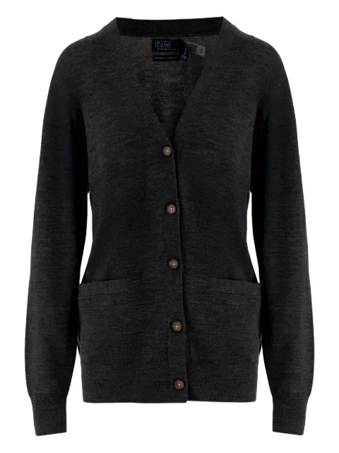 Polo Ralph Lauren button-front patch-pocket cardigan Grey 211972138003