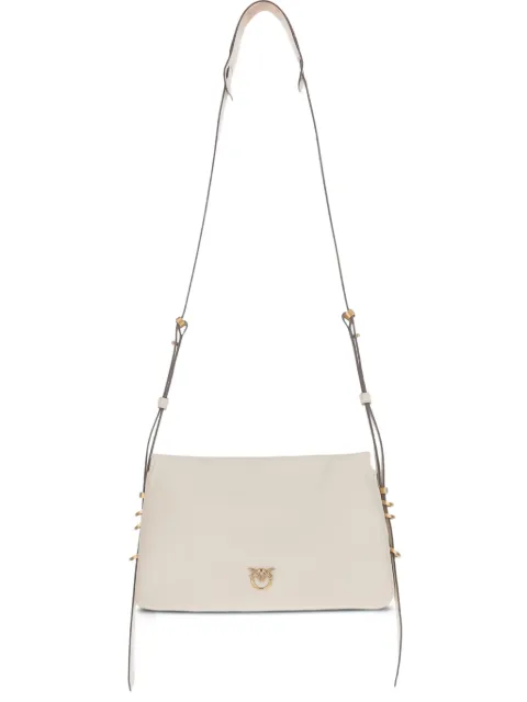 PINKO logo-plaque crossbody bag White 105883A0QOZ14Q