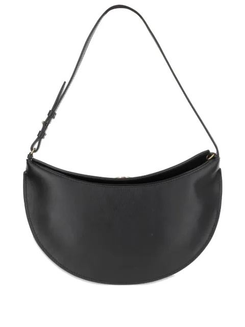 Jacquemus small Oval calfskin leather shoulder bag Black BAW00444AC18A08