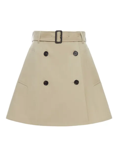 Burberry belted double-breasted skirt Grey 8116006